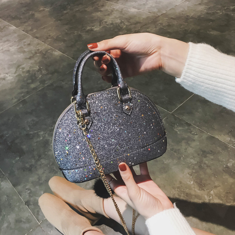 Fashion Black Semicircle Shape Design Bag,Handbags
