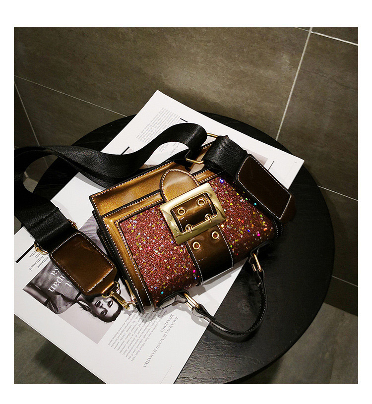 Fashion Red Belt Buckle Shape Decorated Bag,Handbags