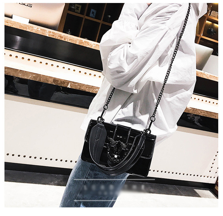 Fashion Black Bird Shape Decorated Square Bag,Shoulder bags