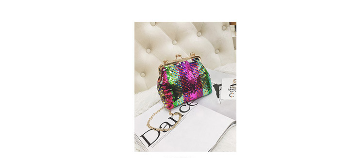 Fashion Multi-color Paillette Decorated Multi-color Bag,Shoulder bags