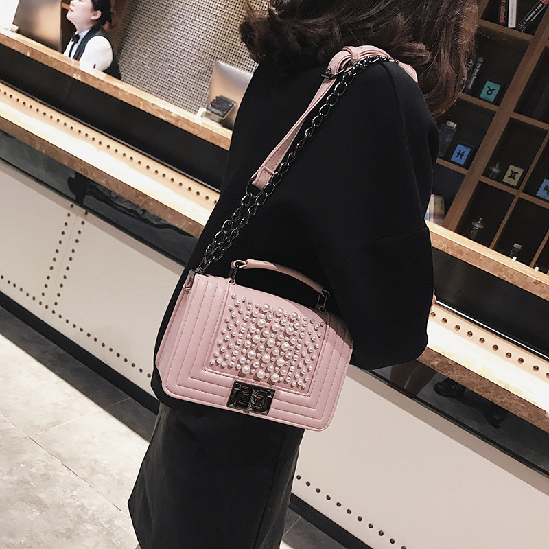 Fashion Pink Full Diamond Decorated Bag,Shoulder bags