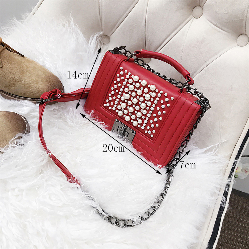 Fashion Red Full Diamond Decorated Bag,Shoulder bags