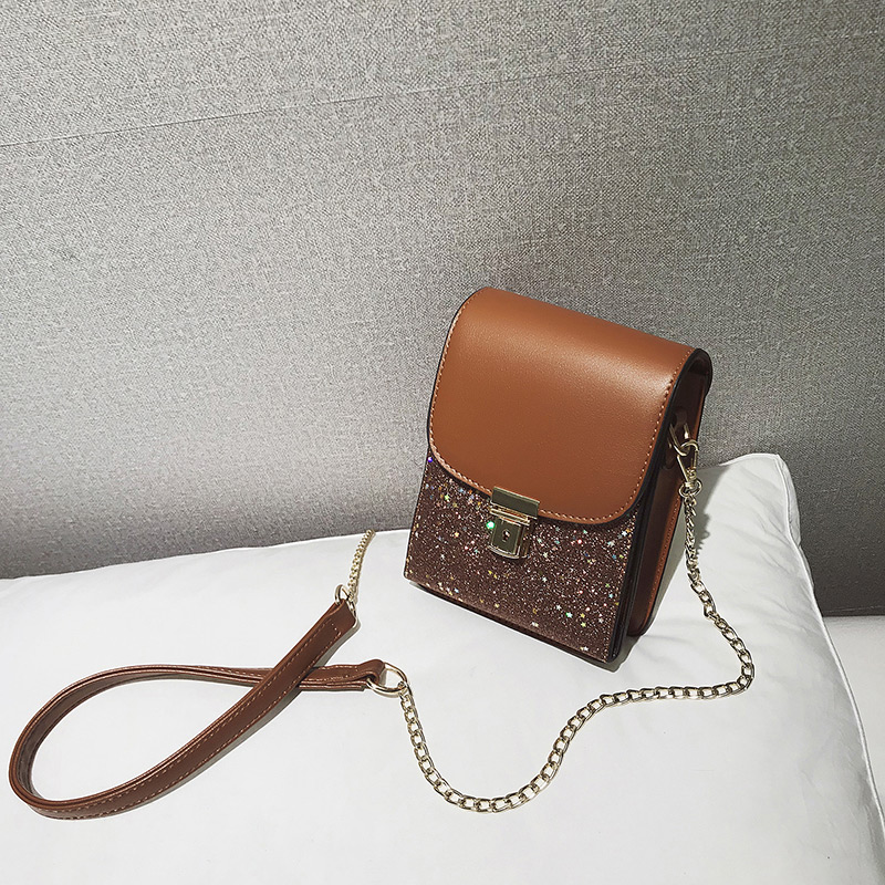Fashion Brown Star Shape Pattern Decorated Bag,Shoulder bags