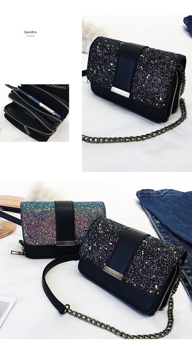Fashion Multi-color Paillette Decorated Bag,Shoulder bags