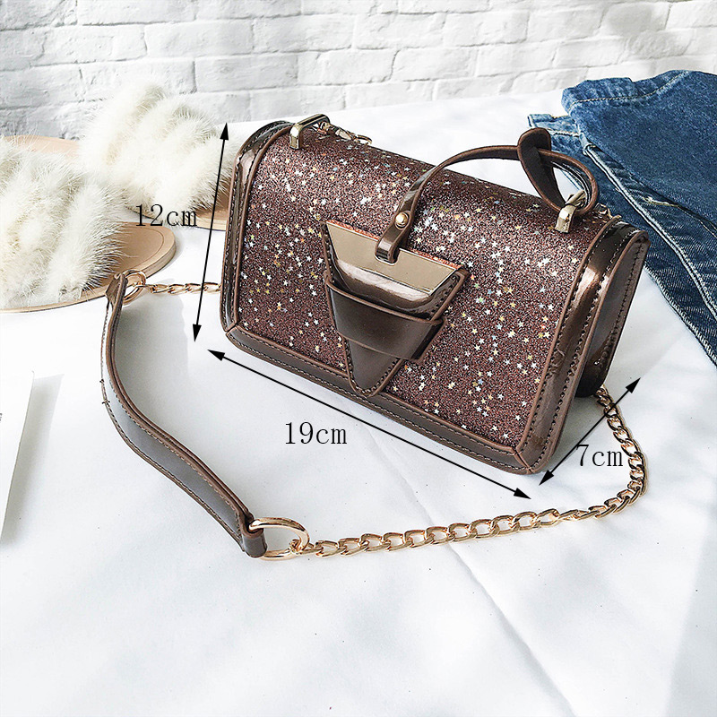Fashion Brown Triangle Shape Decorated Bag,Shoulder bags