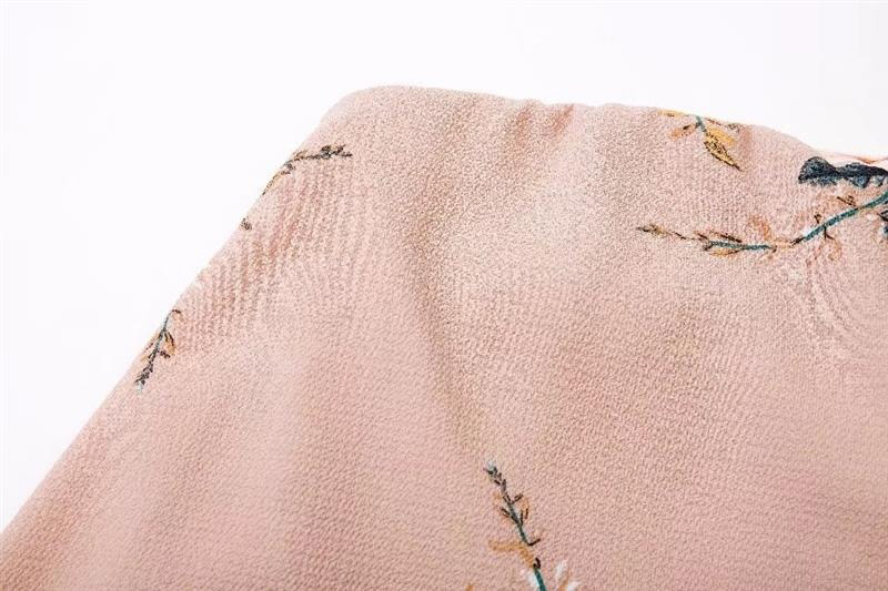 Fashion Pink Flower Pattern Decorated Jumpsuit,Long Dress