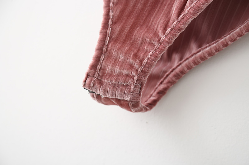 Fashion Pink Pure Color Decorated Jumpsuit,Pants