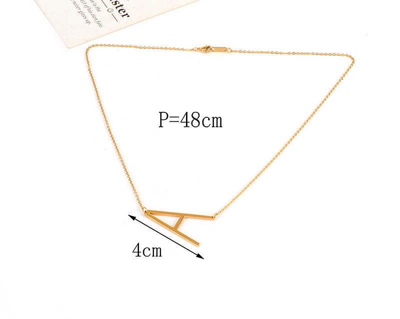 Fashion Gold Color Q Letter Shape Decorated Necklace,Necklaces
