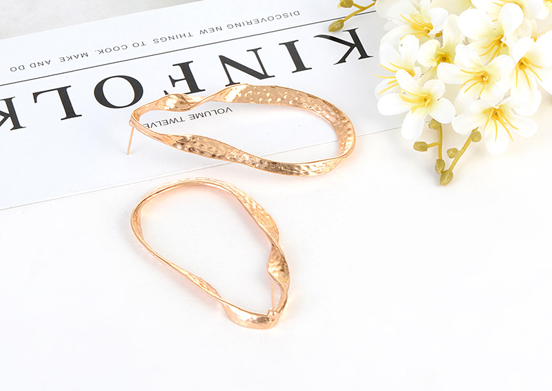 Fashion Gold Color Geometric Shape Decorated Earrings,Stud Earrings