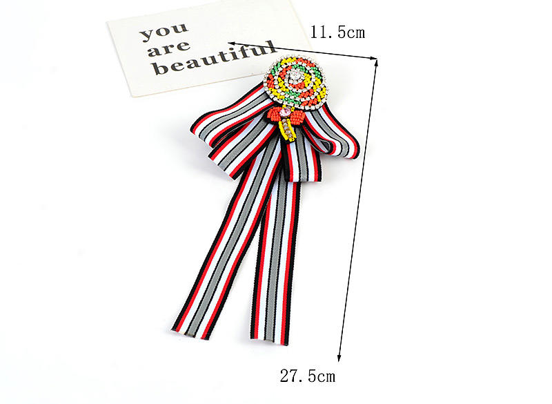 Fashion Red Round Shape Decorated Bowknot Brooch,Korean Brooches
