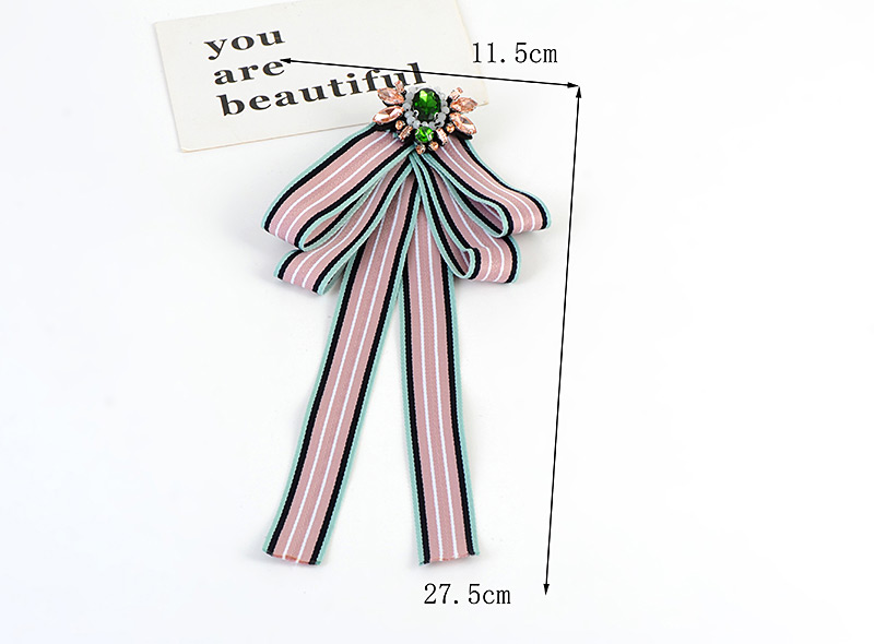 Fashion Pink+black Butterfly Shape Decorated Bowknot Brooch,Korean Brooches