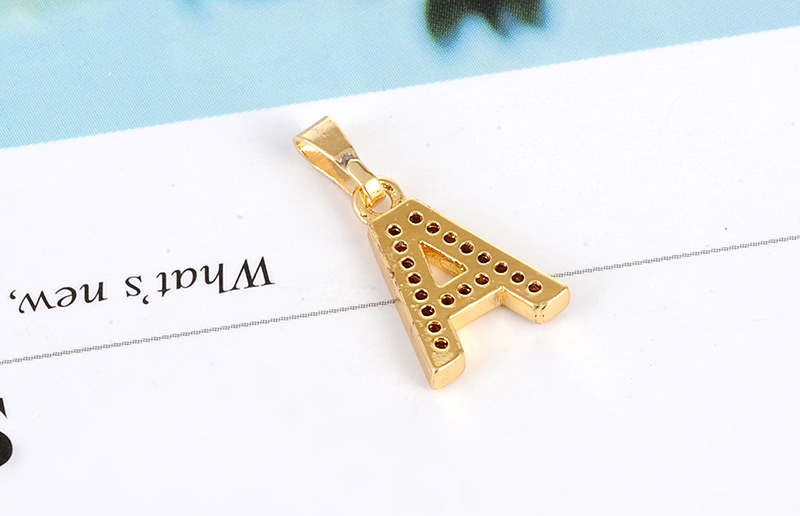Fashion Gold Color V Letter Shape Design Pendant,Necklaces