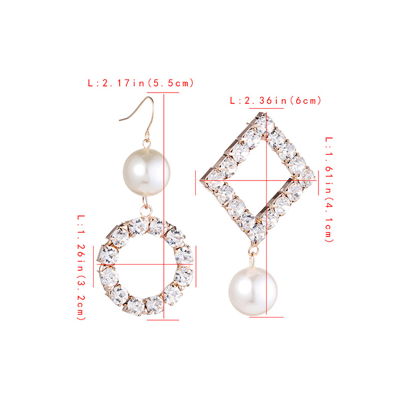 Fashion Silver Color Geometric Shape Decorated Earrings,Drop Earrings