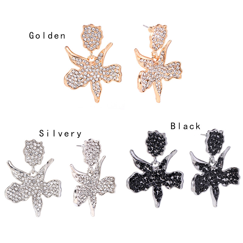 Fashion Black Starfish Shape Decorated Earrings,Drop Earrings