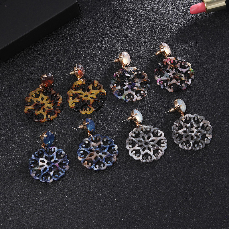 Fashion multicolor Hollow Out Design Flower Earrings,Drop Earrings