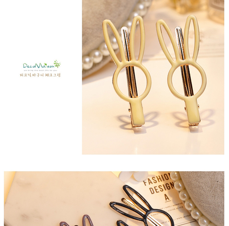 Fashion Navy Rabbit Shape Decorated Hair Clip,Hairpins