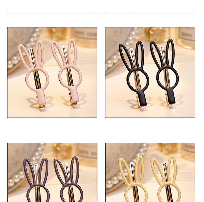 Fashion Black Rabbit Shape Decorated Hair Clip,Hairpins