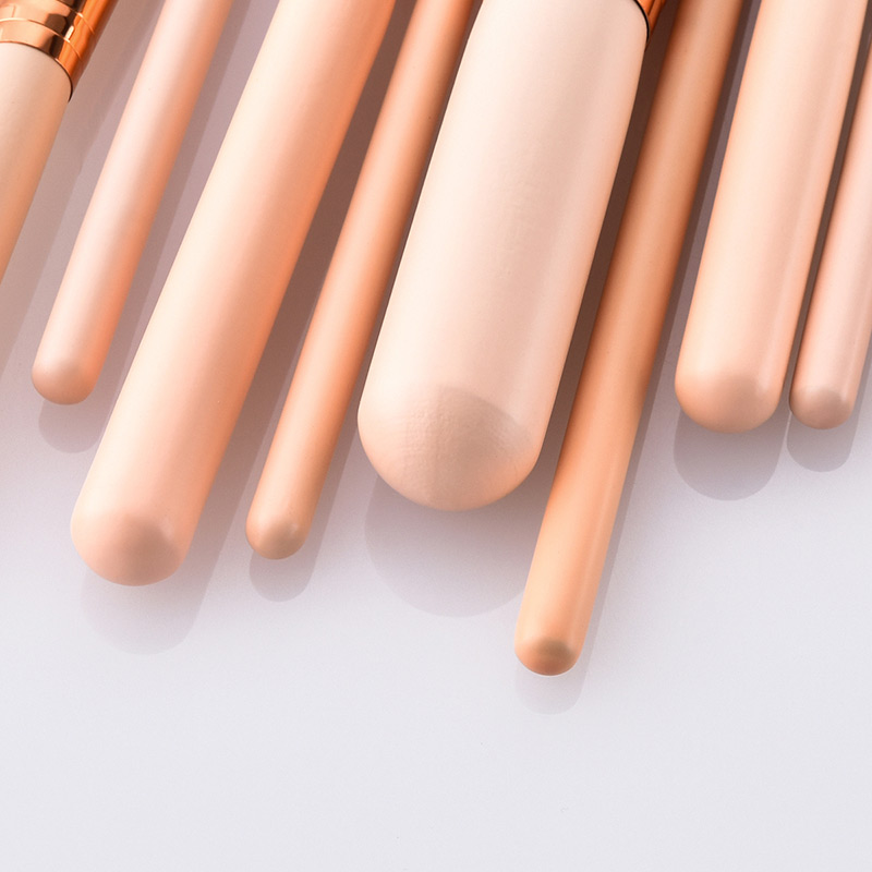 Fashion Pink Round Shape Decorated Makeup Brush(8 Pcs ),Beauty tools