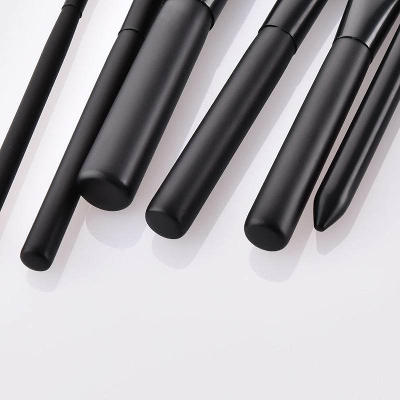 Fashion Black Pure Color Decorated Makeup Brush (7 Pcs ),Beauty tools