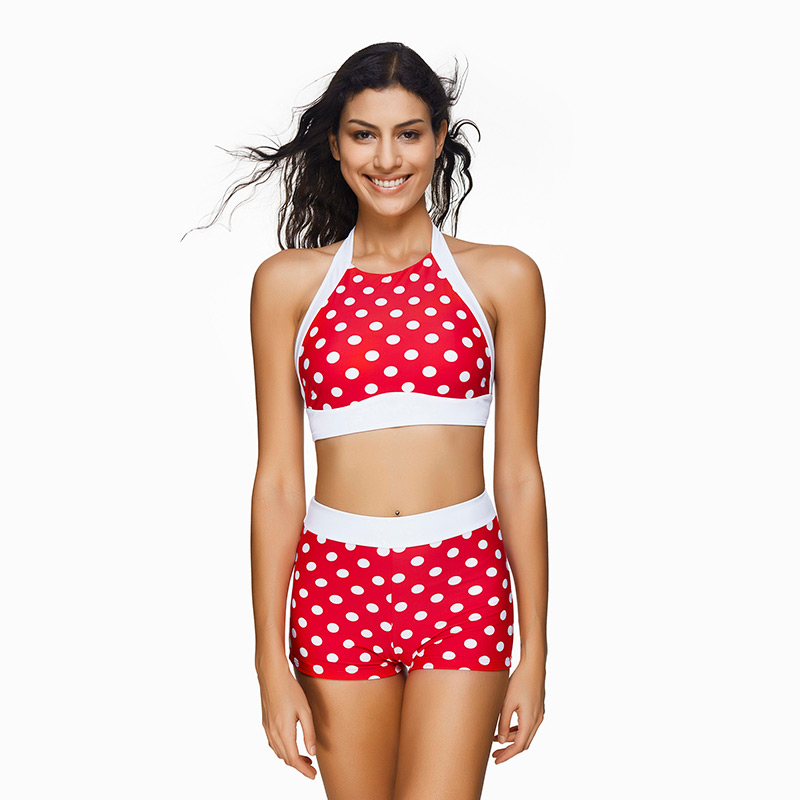 Fashion Red Spot Pattern Decorated Bikini,Bikini Sets