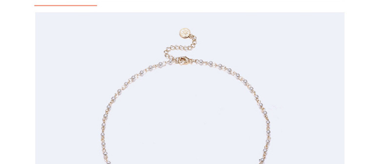 Fashion Gold Color+white Pure Color Decorated Necklace,Pendants