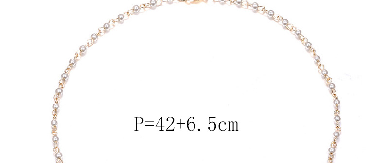 Fashion Gold Color+white Pure Color Decorated Necklace,Pendants
