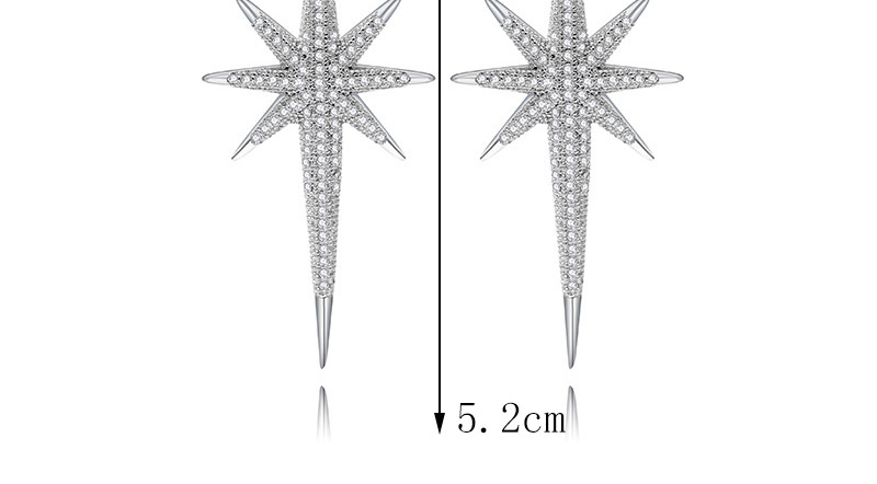 Fashion Green Starfish Shape Decorated Earrings,Earrings