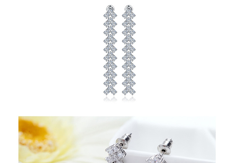 Fashion White Pure Color Decorated Earrings,Earrings