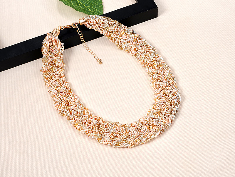 Fashion Gold Color Pure Color Decorated Necklace,Beaded Necklaces
