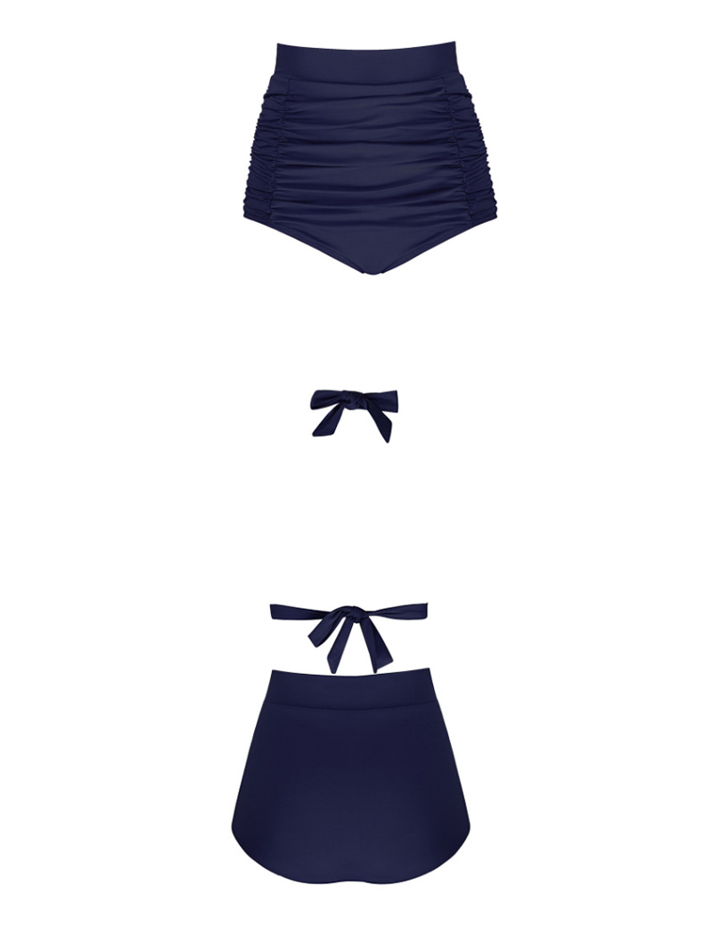 Fashion Black Pure Color Decorated Swimwear,Bikini Sets