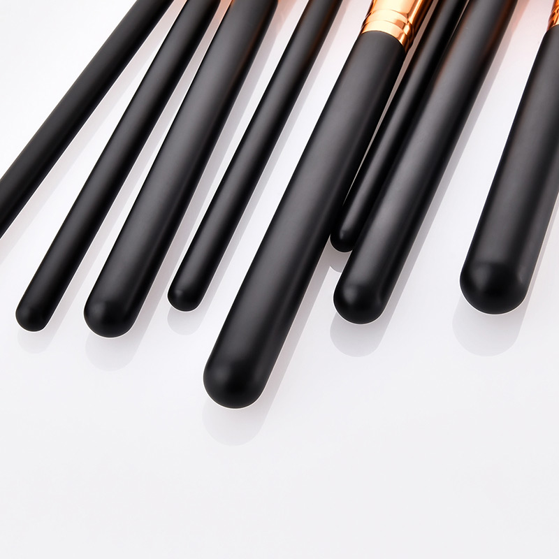Fashion Black Round Shape Decorated Makeup Brush( 8 Pcs ),Beauty tools