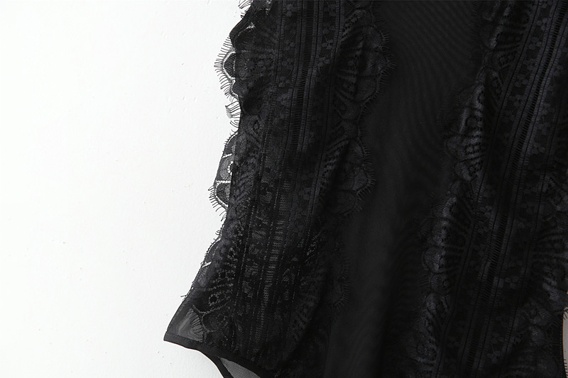 Fashion Black Pure Color Decorated Jumpsuit,Pants