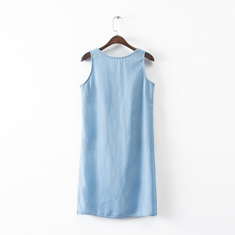 Fashion Blue Pure Color Decorated Shirt,Tank Tops & Camis
