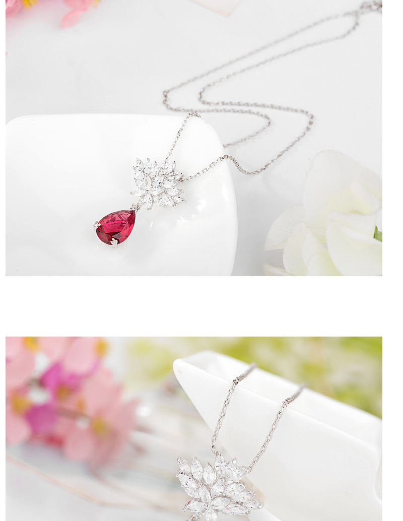 Fashion Olive Flower Shape Pendant Decorated Necklace,Pendants