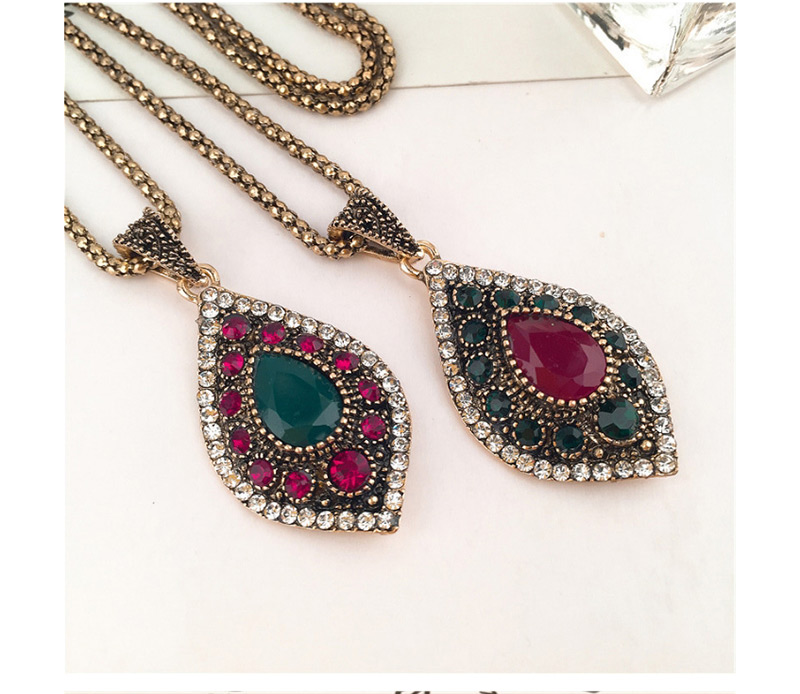 Fashion Red Water Drop Shape Decorated Jewelry Set,Jewelry Sets