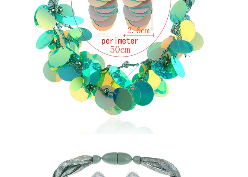 Fashion Green Pure Color Decorated Jewelry Set,Jewelry Sets