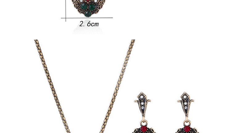 Fashion Red Flower Shape Decorated Jewelry Set,Jewelry Sets