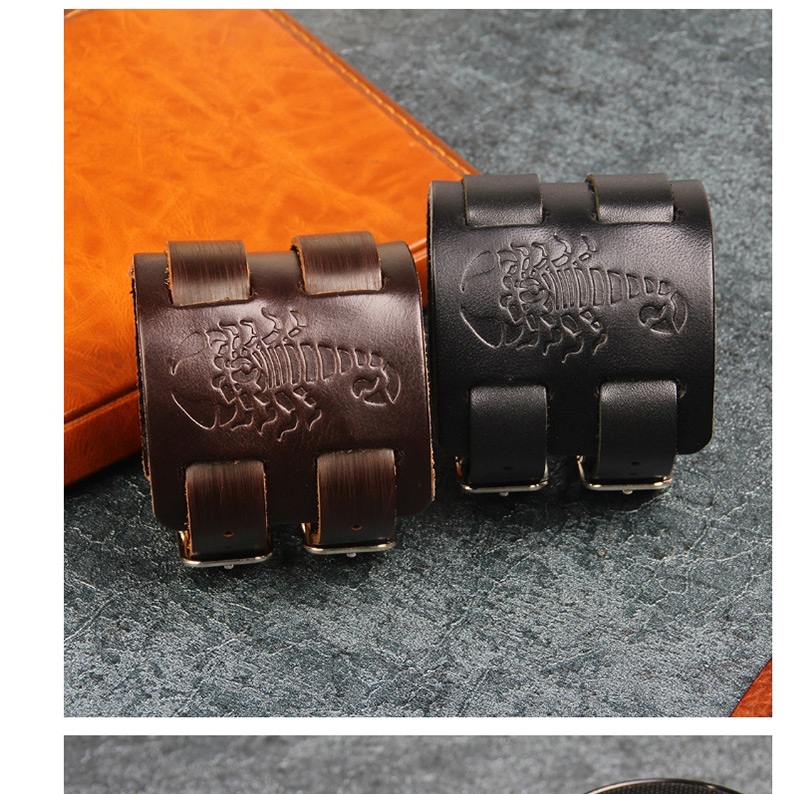 Fashion Black Scorpion Pattern Decorated Bracelet,Fashion Bracelets