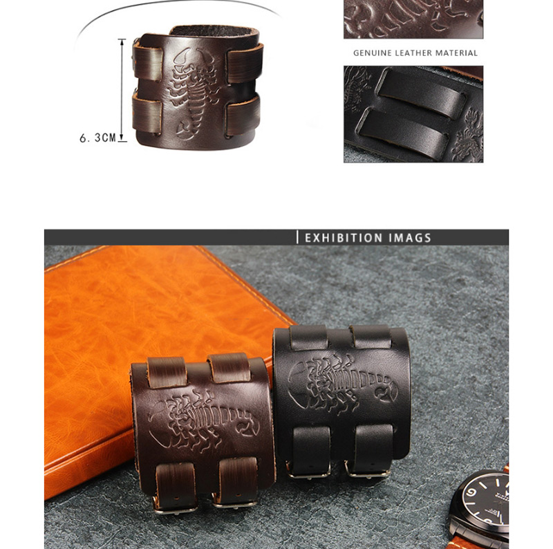 Fashion Black Scorpion Pattern Decorated Bracelet,Fashion Bracelets