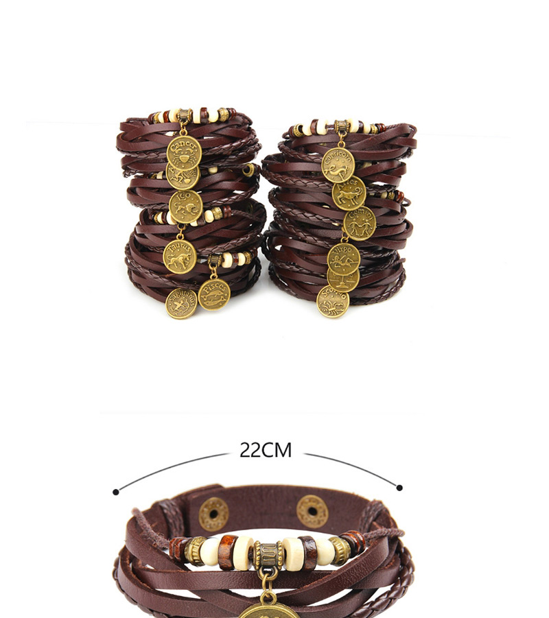 Fashion Brown Virgo Shape Decorated Bracelet,Fashion Bracelets