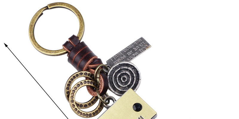 Fashion Gold Color Robot Shape Decorated Keychain,Fashion Keychain