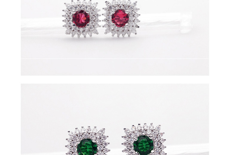 Fashion Green Pure Color Decorated Earrings,Earrings