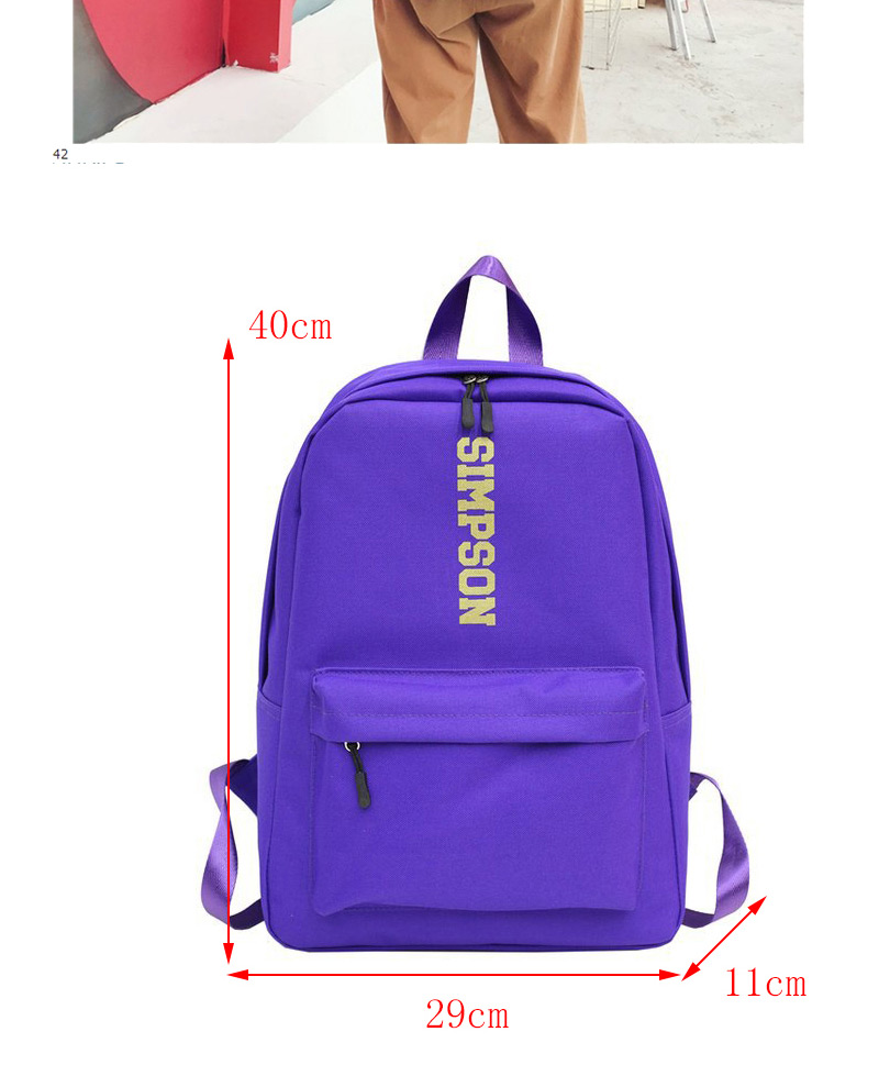 Fashion Pink Letter Shape Decorated Backpack,Backpack