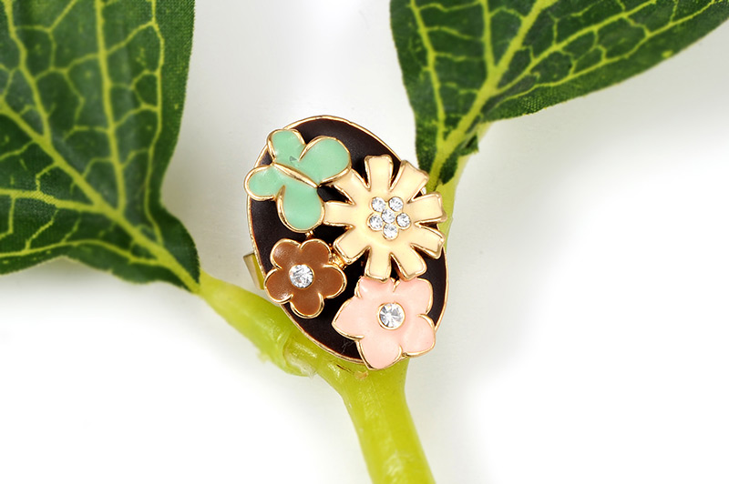 Fashion Multi-color Flowers Shape Design Simple Ring,Fashion Rings