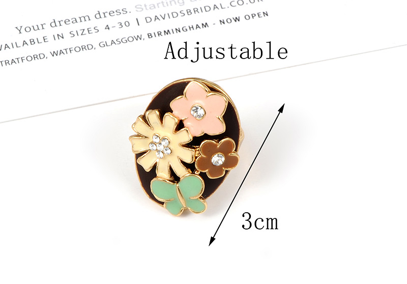 Fashion Multi-color Flowers Shape Design Simple Ring,Fashion Rings