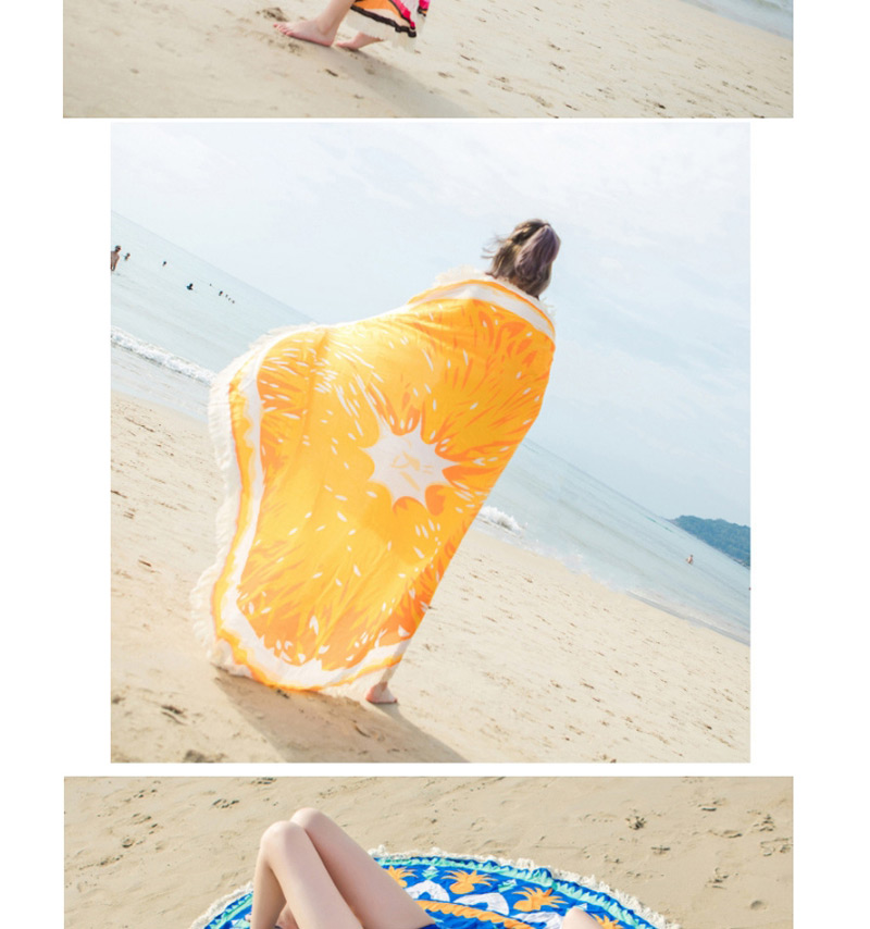 Fashion Yellow Lemon Pattern Decorated Beach Towel,Cover-Ups