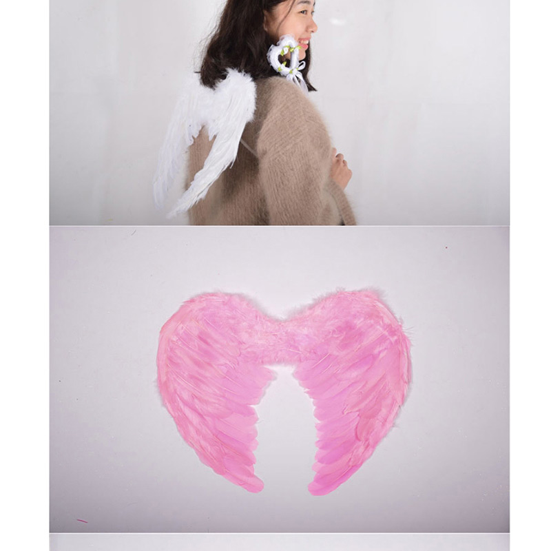 Fashion Pink Wings Shape Design Pure Color Children