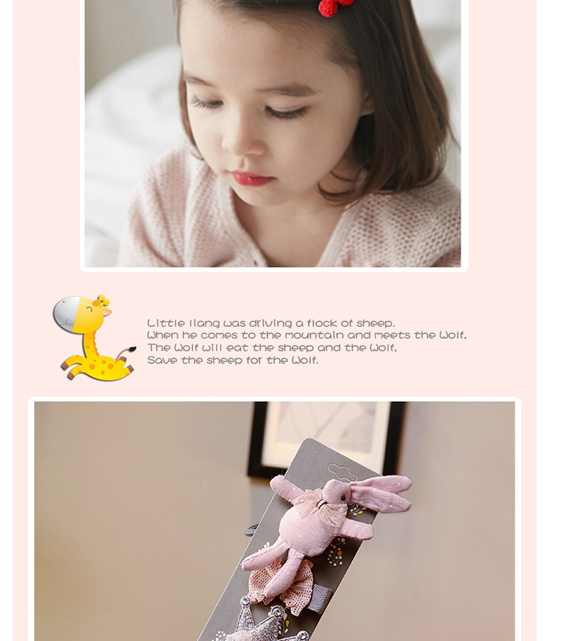Lovely Pink+yellow Bowknot&flower Decorated Hair Band(5pcs),Kids Accessories