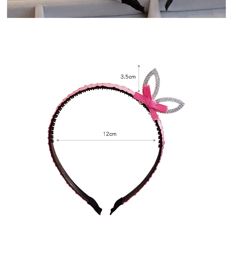 Lovely Claret Red Rabbit Ears&bowknot Decorated Hair Hoop,Kids Accessories