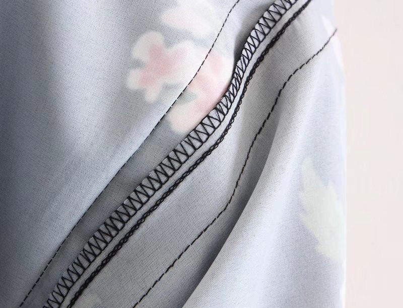 Fashion Black Flower Pattern Decorated Kimono,Coat-Jacket
